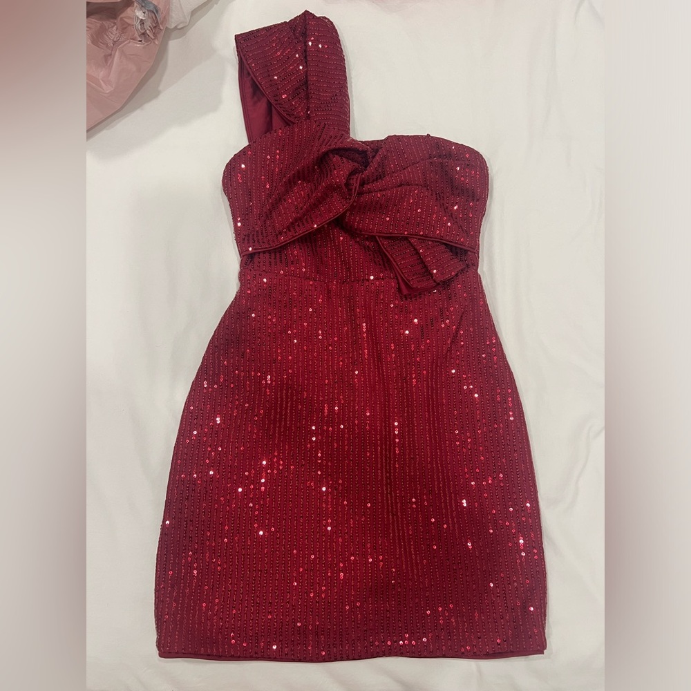 Red Sequin Dress